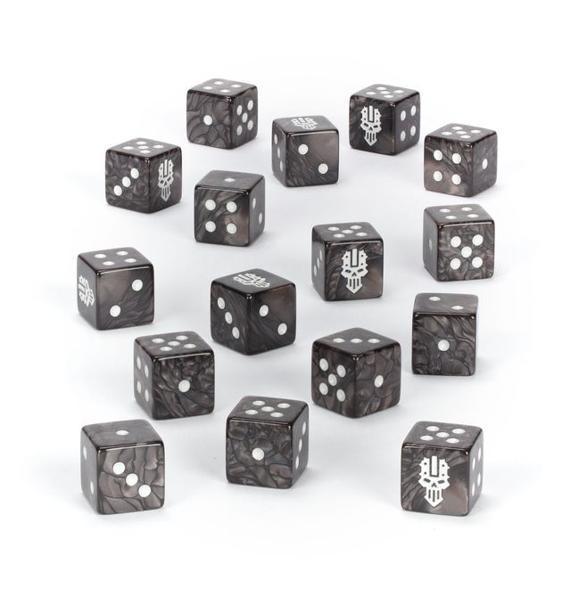 Warhammer 40K – Iron Warriors Dice Set | Dados Oficiales de los Guerreros de Hierro