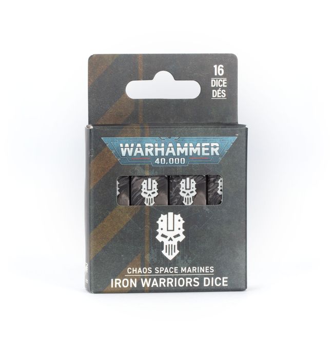 Warhammer 40K – Iron Warriors Dice Set | Dados Oficiales de los Guerreros de Hierro