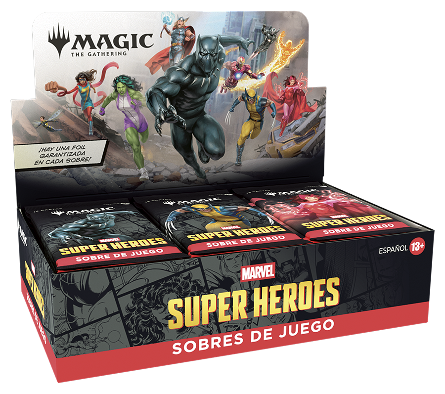 Magic The Gathering Marvel Super Heroes Play Booster Box 30 Sobres MTG