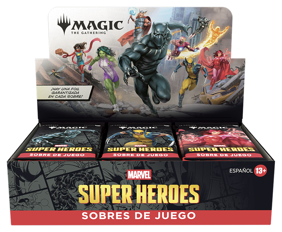 Magic The Gathering Marvel Super Heroes Play Booster Box 30 Sobres MTG
