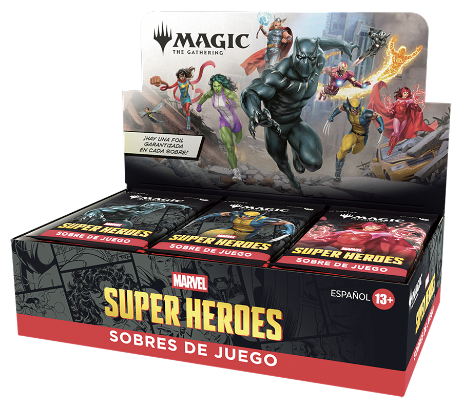 Magic The Gathering Marvel Super Heroes Play Booster Box 30 Sobres MTG