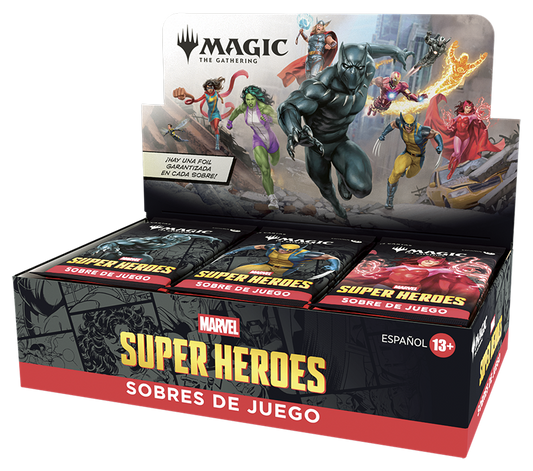 Magic The Gathering Marvel Super Heroes Play Booster Box 30 Sobres MTG