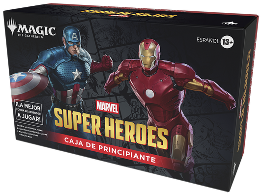 Magic: The Gathering Marvel Beginner Box | Kit Iniciación MTG 2 Jugadores Capitán América vs Iron Man