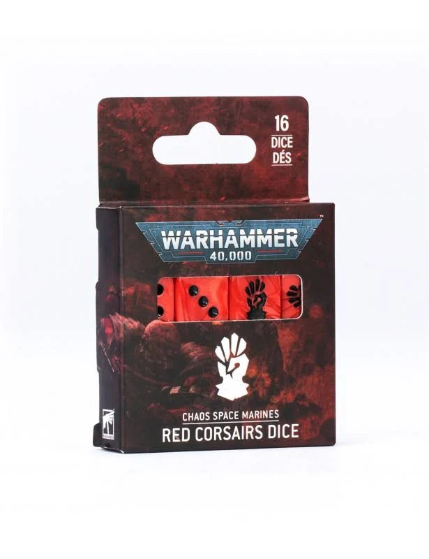 Warhammer 40K – Red Corsairs Dice Set | Dados Oficiales del Caos