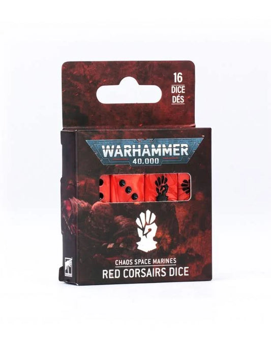 Warhammer 40K – Red Corsairs Dice Set | Dados Oficiales del Caos